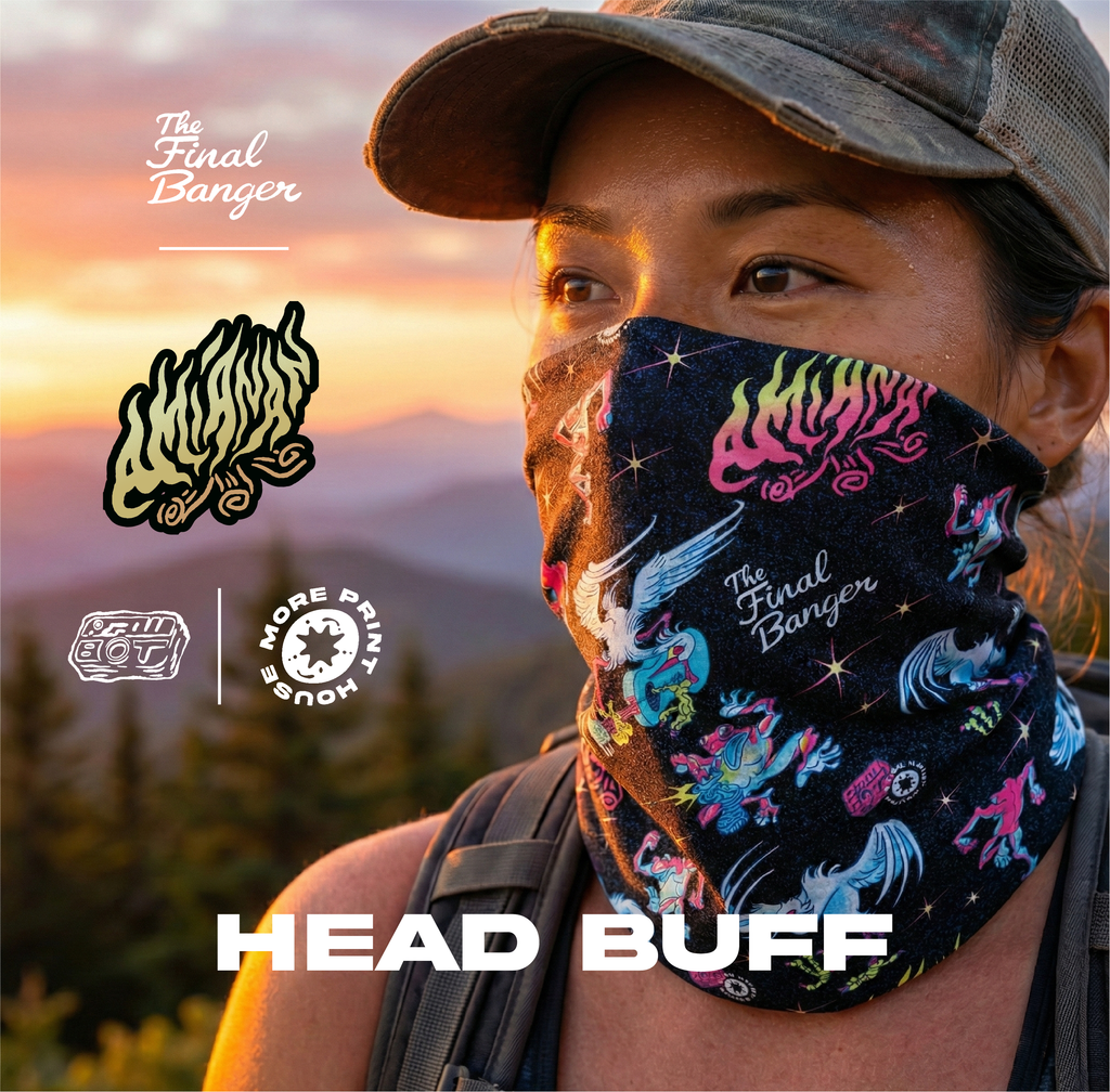 Tugak at Tagak (Frog&Egret) Multi-Functional Headbuff by TheRawBot